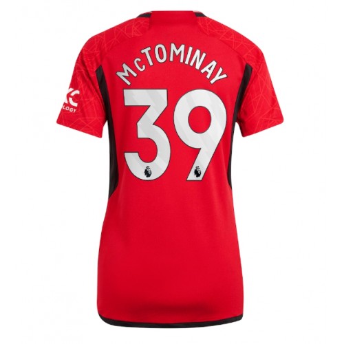 Fotbalové Dres Manchester United Scott McTominay #39 Dámské Domácí 2023-24 Krátký Rukáv